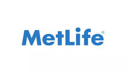 The image features a logo with the text MET LIFE prominently displayed on top of a stylized globe, which is a symbol commonly associated with insurance companies that provide global coverage.