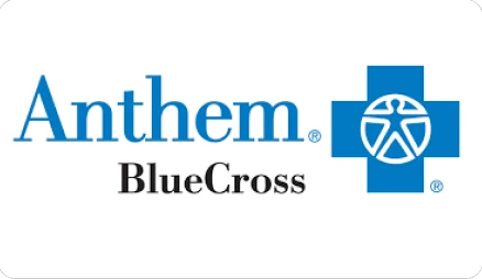 The image features a logo with the text ANTHEM BLUECROSS prominently displayed, indicating an association with healthcare services.