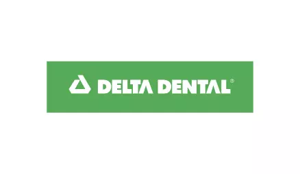 The image features a logo with the word DELTA DENTAL prominently displayed, suggesting a dental care service brand.